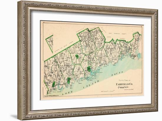 1893, Fairfield County - South Part, Connecticut, United States-null-Framed Giclee Print