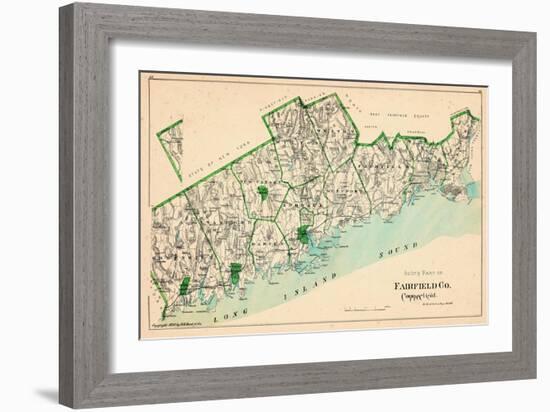 1893, Fairfield County - South Part, Connecticut, United States-null-Framed Giclee Print