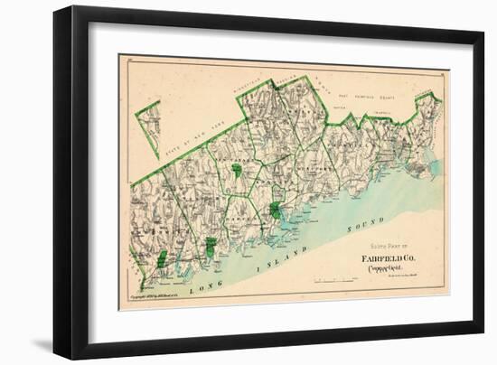 1893, Fairfield County - South Part, Connecticut, United States-null-Framed Giclee Print