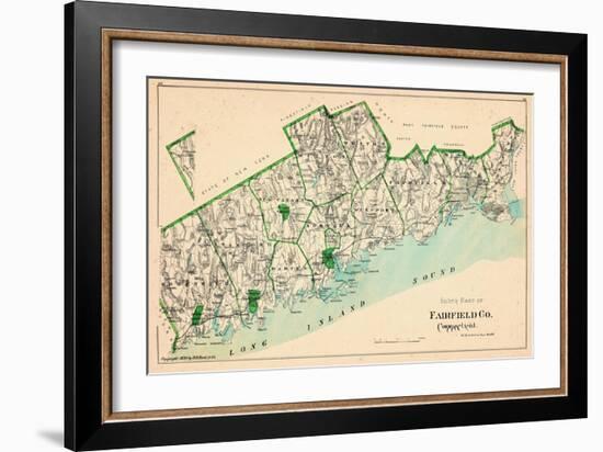 1893, Fairfield County - South Part, Connecticut, United States-null-Framed Giclee Print