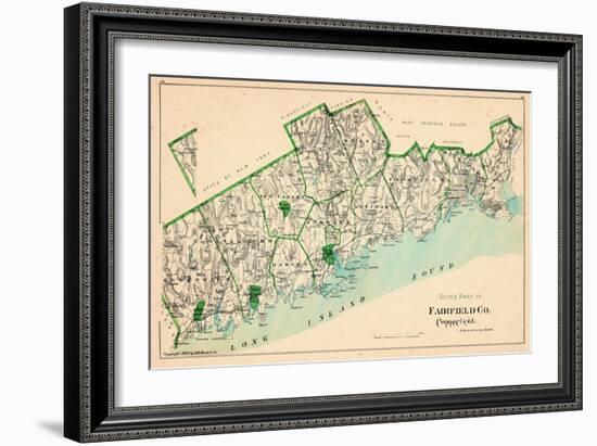 1893, Fairfield County - South Part, Connecticut, United States-null-Framed Giclee Print