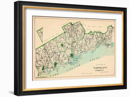 1893, Fairfield County - South Part, Connecticut, United States-null-Framed Giclee Print