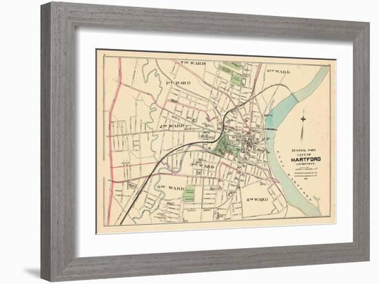 1893, Hartford City - Central Part, Connecticut, United States-null-Framed Giclee Print