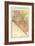 1893, Nevada State Map, Nevada, United States-null-Framed Giclee Print