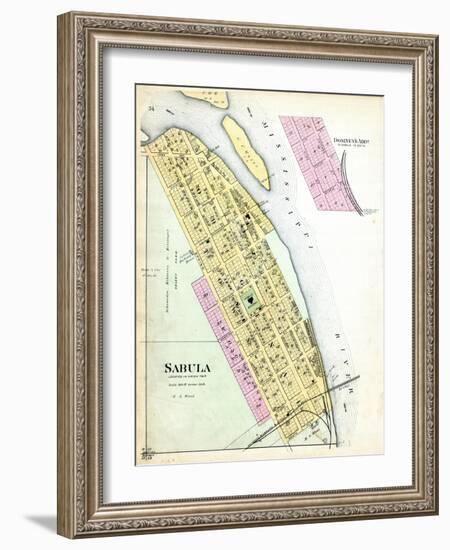 1893, Sabula, Iowa, United States-null-Framed Giclee Print