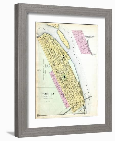 1893, Sabula, Iowa, United States-null-Framed Giclee Print