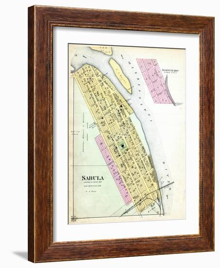 1893, Sabula, Iowa, United States-null-Framed Giclee Print