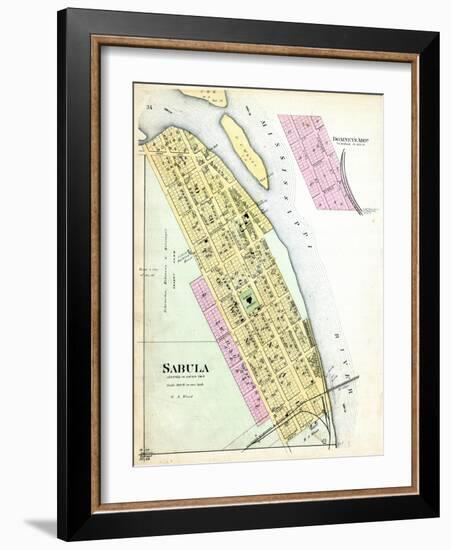 1893, Sabula, Iowa, United States-null-Framed Giclee Print