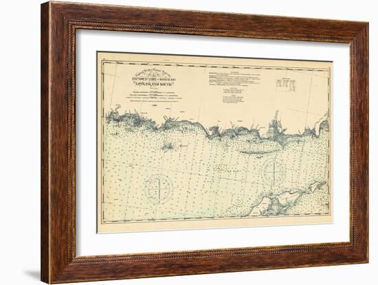 1893, United States Coast Survey - Southwest Ledge to Niantic - Long Island Sound, Connecticut, Uni-null-Framed Giclee Print