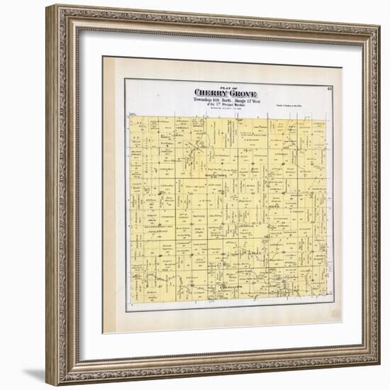 1894, Cherry Grove Township, Fair Point, Spring Creek, Ayr, Zumbro River, Minnesota, United States-null-Framed Giclee Print