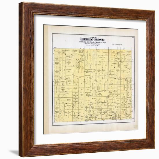 1894, Cherry Grove Township, Fair Point, Spring Creek, Ayr, Zumbro River, Minnesota, United States-null-Framed Giclee Print