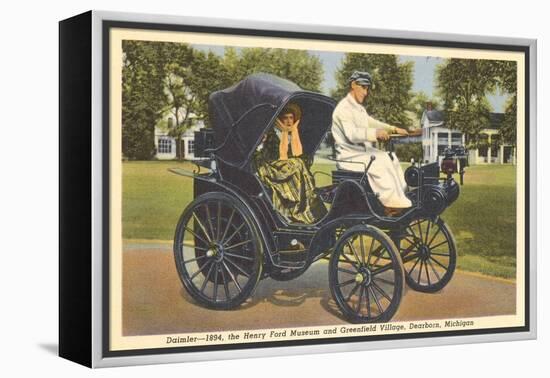 1894 Daimler, Greenfield Village, Dearborn, Michigan-null-Framed Stretched Canvas