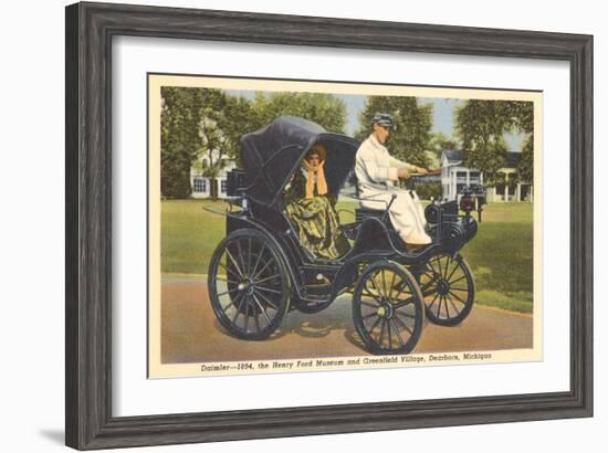 1894 Daimler, Greenfield Village, Dearborn, Michigan-null-Framed Art Print