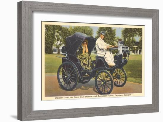 1894 Daimler, Greenfield Village, Dearborn, Michigan-null-Framed Art Print