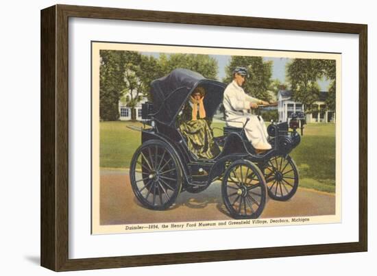 1894 Daimler, Greenfield Village, Dearborn, Michigan-null-Framed Art Print