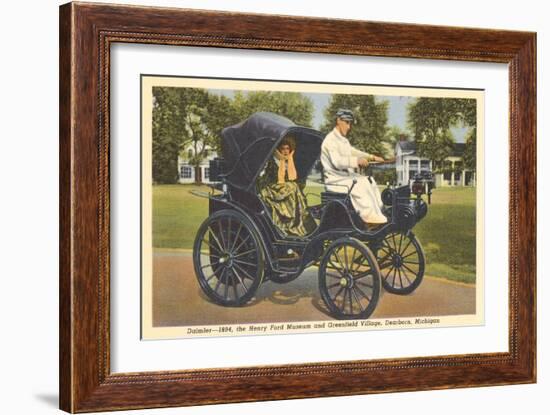 1894 Daimler, Greenfield Village, Dearborn, Michigan-null-Framed Art Print