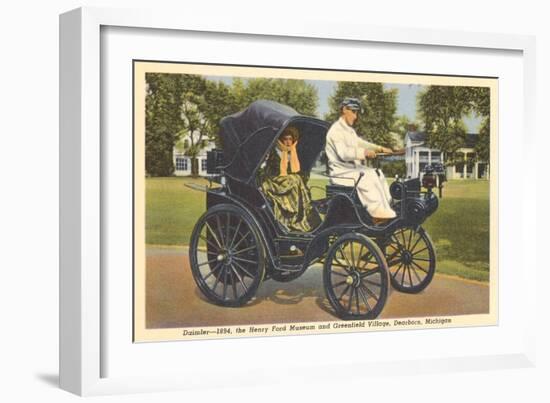 1894 Daimler, Greenfield Village, Dearborn, Michigan-null-Framed Art Print