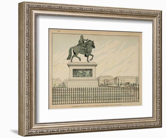 1894 Statue Is Erected in Memory of Henry Iv-Jacques de Breville-Framed Premium Giclee Print