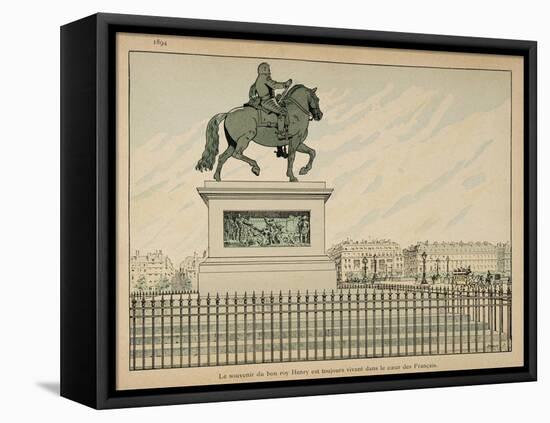 1894 Statue Is Erected in Memory of Henry Iv-Jacques de Breville-Framed Stretched Canvas