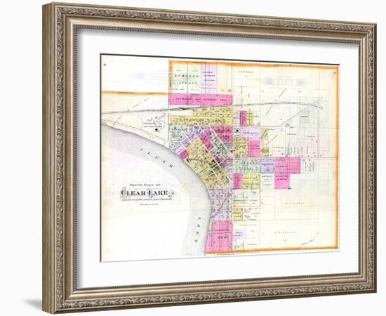 1895, Clear Lake - North, Iowa, United States-null-Framed Giclee Print