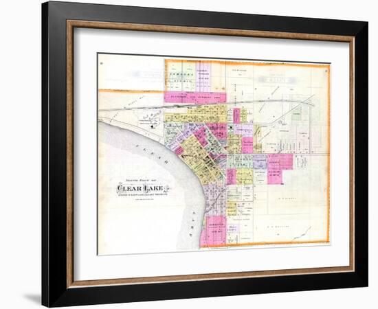 1895, Clear Lake - North, Iowa, United States-null-Framed Giclee Print