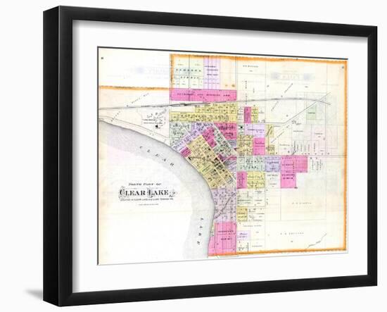 1895, Clear Lake - North, Iowa, United States-null-Framed Giclee Print