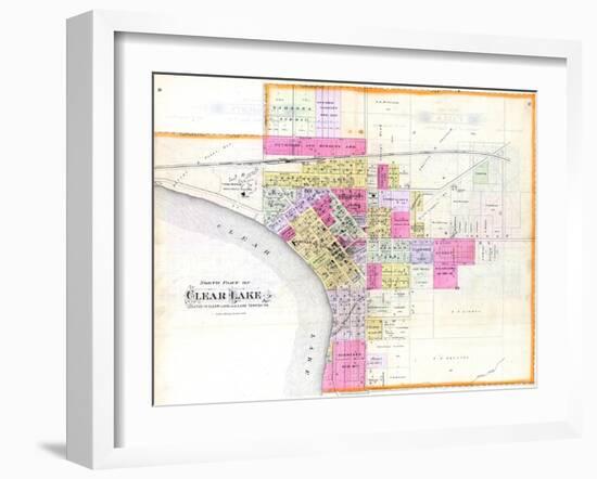 1895, Clear Lake - North, Iowa, United States-null-Framed Giclee Print