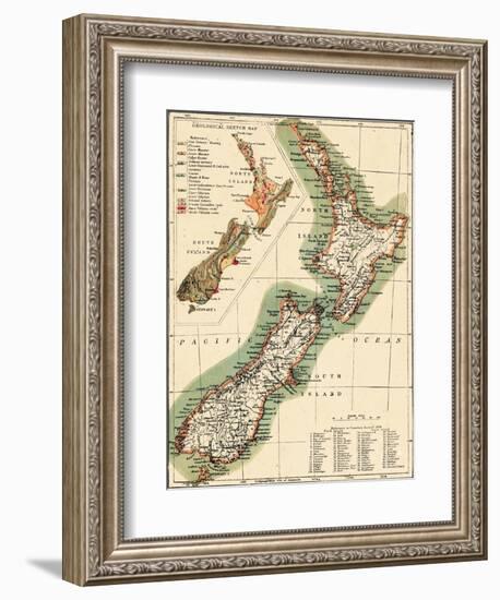 1895, New Zealand-null-Framed Giclee Print