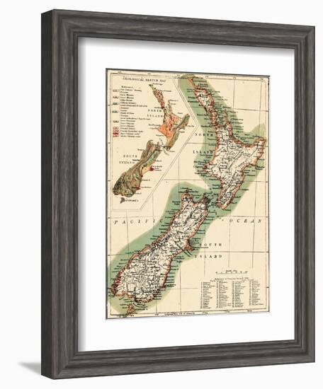 1895, New Zealand-null-Framed Giclee Print