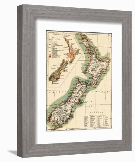 1895, New Zealand-null-Framed Giclee Print