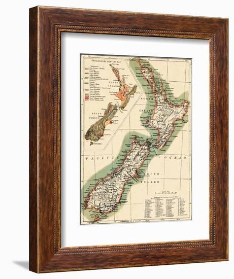 1895, New Zealand-null-Framed Giclee Print