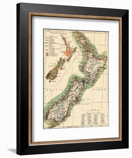 1895, New Zealand-null-Framed Giclee Print