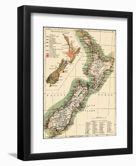 1895, New Zealand-null-Framed Giclee Print