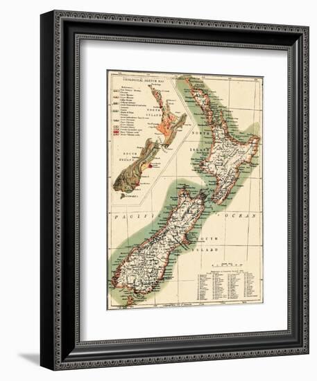 1895, New Zealand-null-Framed Giclee Print