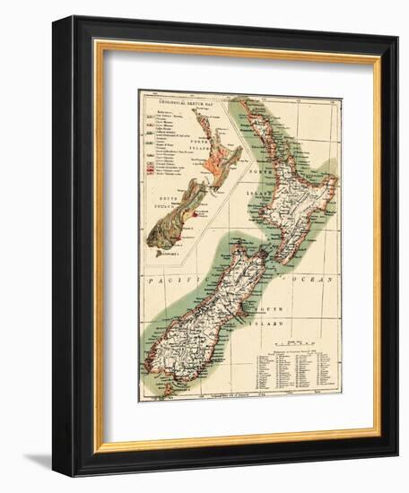 1895, New Zealand-null-Framed Giclee Print