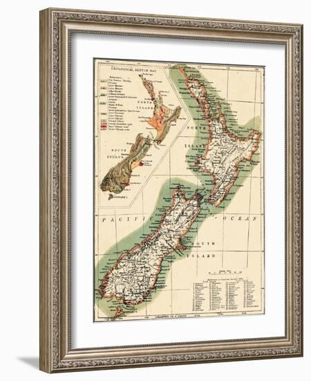 1895, New Zealand-null-Framed Giclee Print