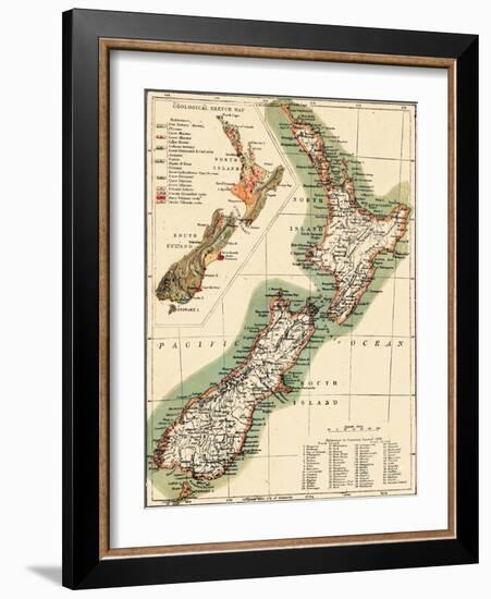 1895, New Zealand-null-Framed Giclee Print