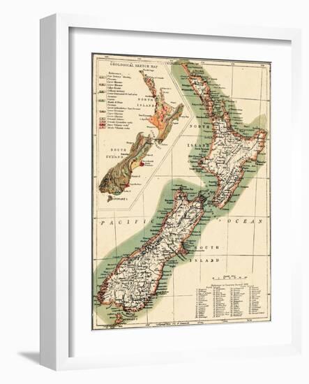 1895, New Zealand-null-Framed Giclee Print