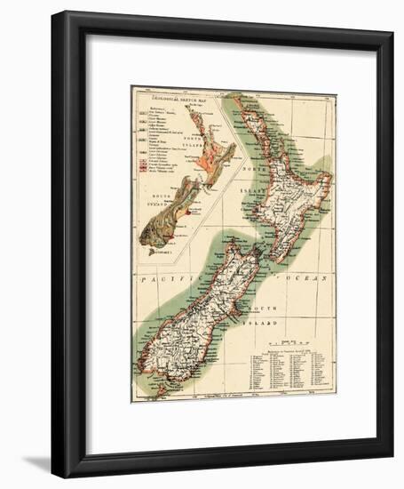 1895, New Zealand-null-Framed Giclee Print