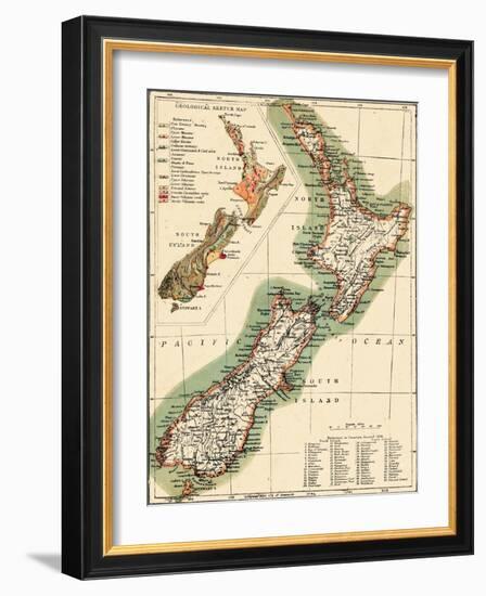 1895, New Zealand-null-Framed Giclee Print