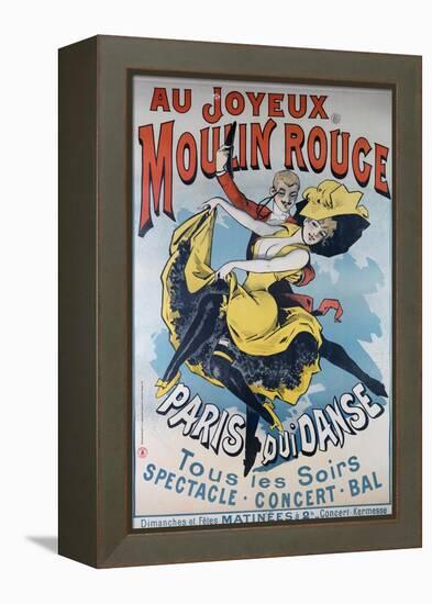 1896- Au Joyeux Moulin Rouge - Choubrac-Alfred Choubrac-Framed Premier Image Canvas