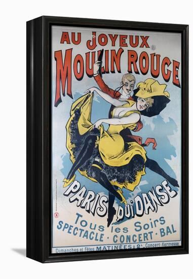 1896- Au Joyeux Moulin Rouge - Choubrac-Alfred Choubrac-Framed Premier Image Canvas