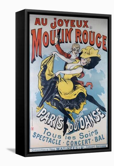 1896- Au Joyeux Moulin Rouge - Choubrac-Alfred Choubrac-Framed Premier Image Canvas