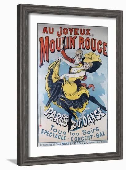 1896- Au Joyeux Moulin Rouge - Choubrac-Alfred Choubrac-Framed Giclee Print