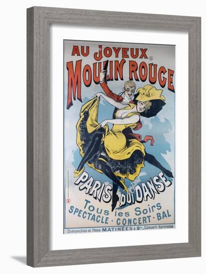 1896- Au Joyeux Moulin Rouge - Choubrac-Alfred Choubrac-Framed Giclee Print