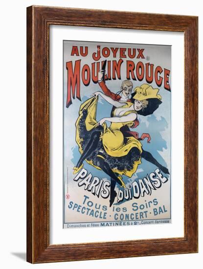 1896- Au Joyeux Moulin Rouge - Choubrac-Alfred Choubrac-Framed Giclee Print