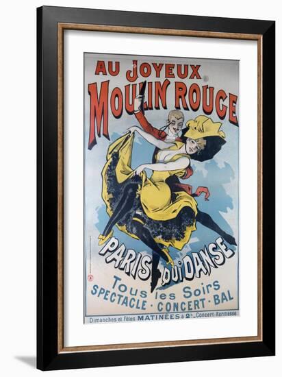 1896- Au Joyeux Moulin Rouge - Choubrac-Alfred Choubrac-Framed Giclee Print