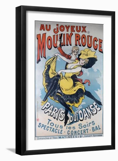 1896- Au Joyeux Moulin Rouge - Choubrac-Alfred Choubrac-Framed Giclee Print