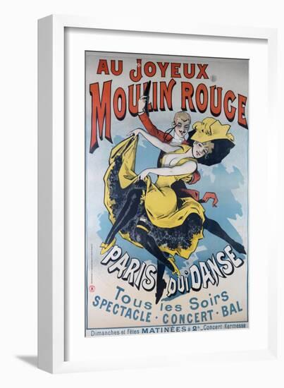 1896- Au Joyeux Moulin Rouge - Choubrac-Alfred Choubrac-Framed Giclee Print