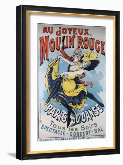 1896- Au Joyeux Moulin Rouge - Choubrac-Alfred Choubrac-Framed Giclee Print